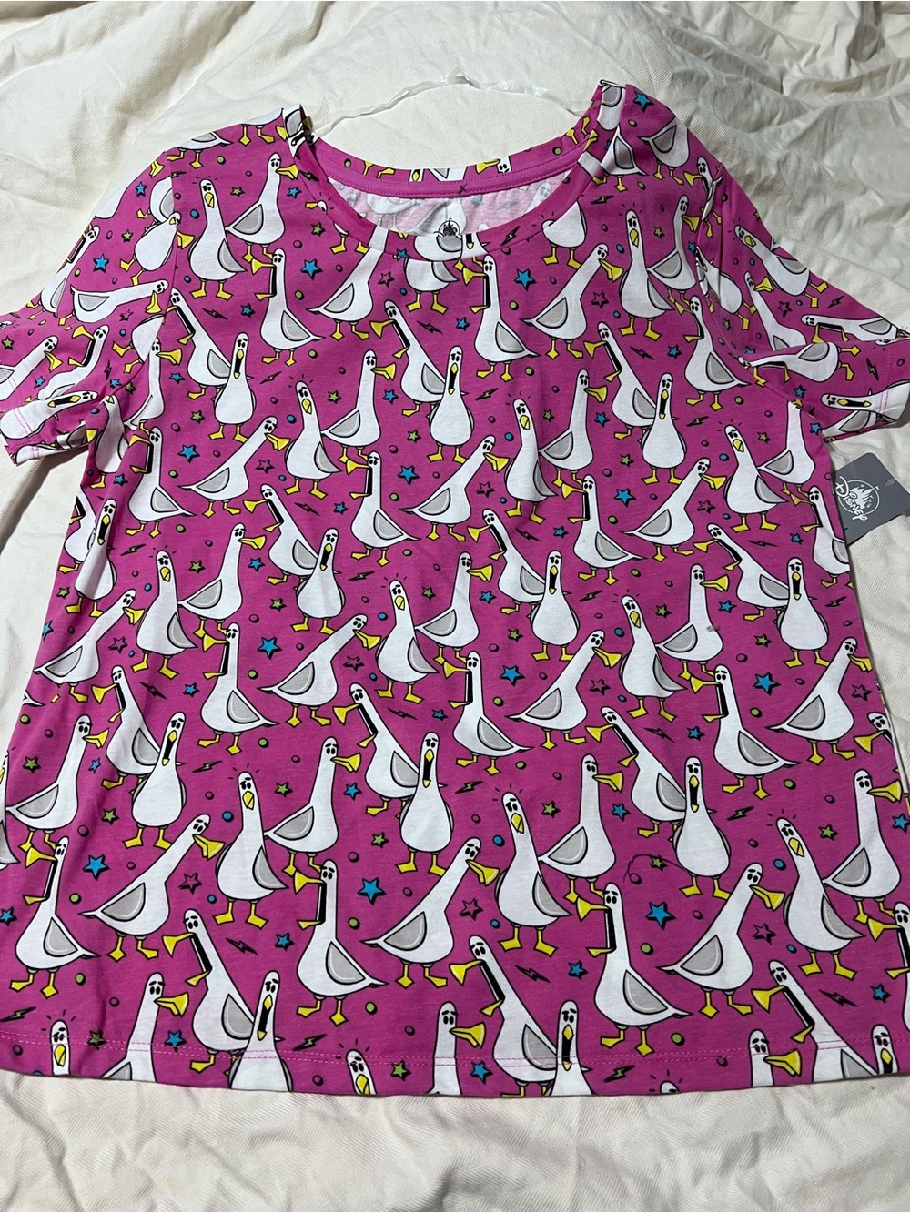 All over print finding Nemo, seagulls “mine” shirt